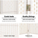 Artiss 4 Panel Room Divider Screen Privacy Timber Foldable Dividers Stand White