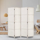 Artiss 4 Panel Room Divider Screen Privacy Timber Foldable Dividers Stand White