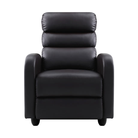 Artiss Luxury Recliner Chair Chairs Lounge Armchair Sofa Leather Cover Brown