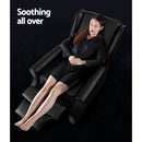 Recliner Chair Luxury Lounge Armchair Single Sofa Couch Leather Black