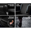 Recliner Chair Luxury Lounge Armchair Single Sofa Couch Leather Black