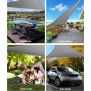 Instahut Sun Shade Sail Cloth Shadecloth Outdoor Canopy Triangle 280gsm 6x6x6m