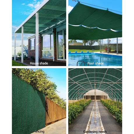 Instahut 3.66 x 20m Shade Sail Cloth - Green