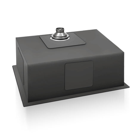 Cefito 70cm x 45cm Stainless Steel Kitchen Sink Under/Top/Flush Mount Black