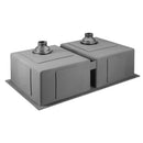 Cefito 77cm x 45cm Stainless Steel Kitchen Sink Under/Top/Flush Mount Black