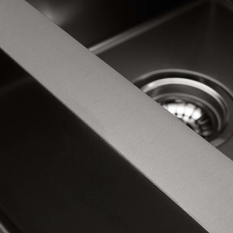 Cefito 77cm x 45cm Stainless Steel Kitchen Sink Under/Top/Flush Mount Black