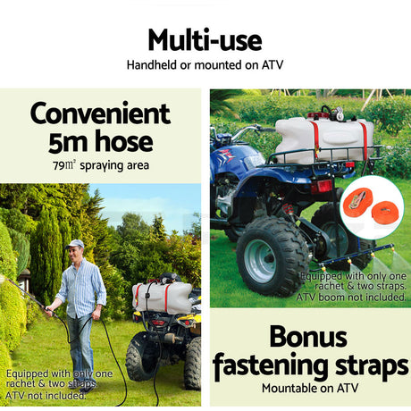 Giantz 100L ATV Weed Sprayer Spot Spray Tank