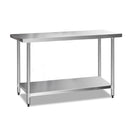 Cefito 610 x 1524mm Commercial Stainless Steel Kitchen Bench