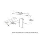 Cefito WELS Bathroom Tap Wall Square Silver Basin Mixer Taps Vanity Brass Faucet