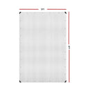 Instahut 3x4m Tarp Camping Tarps Poly Tarpaulin Heavy Duty Cover 135gsm Clear