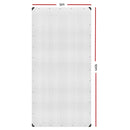 Instahut 5x10m Tarp Camping Tarps Poly Tarpaulin Heavy Duty Cover 135gsm Clear