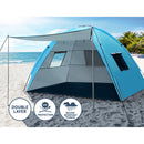 Weisshorn Camping Tent Beach Tents Hiking Sun Shade Shelter Fishing 2-4 Person