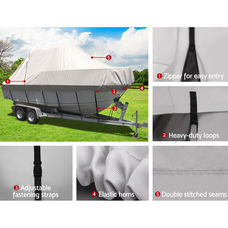 Seamanship 17 - 19ft Waterproof Boat Cover