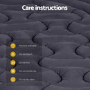 Giselle Bedding Mattress Topper Pillowtop 3-Zone Mat Pad Queen