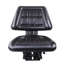 Giantz PU Leather Tractor Seat with Sliding Track - Black
