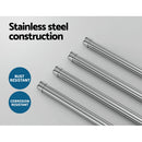 Towel Rail Rack Holder 4 Bars Wall Mounted Stainless Steel Swivel Hook