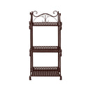 Levede Plant Stand 3 Tiers Outdoor Indoor Metal Flower Pots Rack Garden Shelf