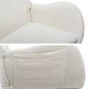 Artiss Rocking Armchair Feeding Chair Boucle Fabric Armchairs Lounge Sofa White
