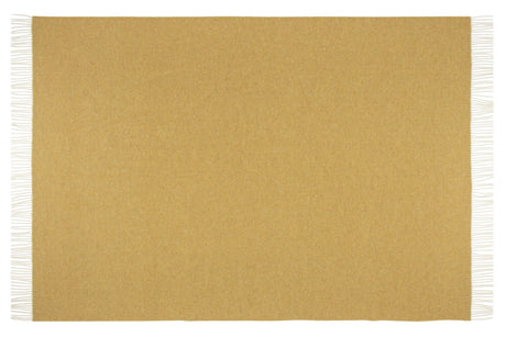 Hampton Throw - Merino Wool Blend - Ochre