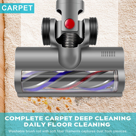 Turbo Brush Roller Head Electric Floor Carpet Head LED For Dyson V7 V8 V10 V11 V15