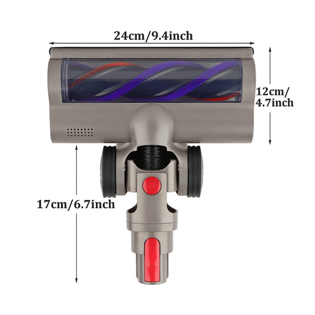 Turbo Brush Roller Head Electric Floor Carpet Head LED For Dyson V7 V8 V10 V11 V15