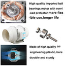 4'' Silent Extractor Fan Duct Hydroponic Inline Exhaust Vent Industrial