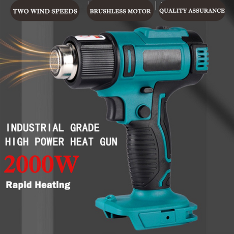 2000W Electric Hot Air Heat Gun with Nozzles Cordless Handheld For Makita 18V AU