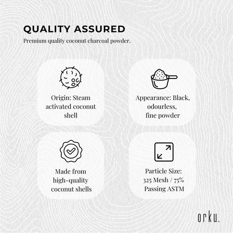 50g Activated Carbon Powder - Coconut Charcoal Teeth Whitening Toothpaste Mask