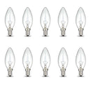 Bulk 10x E14 40W 220V Light Bulbs - C35 Candle Globe For Himalayan Salt Lamp