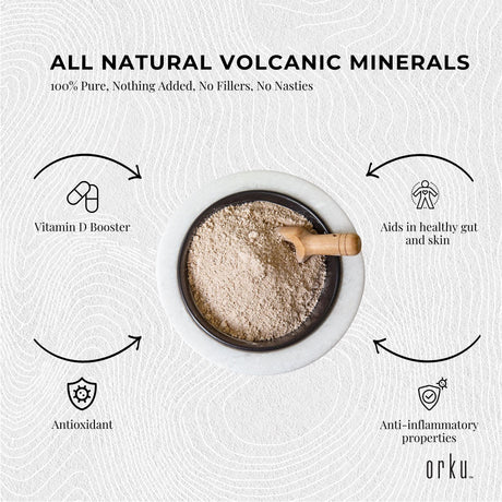 3kg Pure Micronised Zeolite Powder Supplement Tub Micronized Volcamin