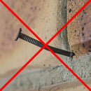 5 Pack 76mm (3") Brick Hooks - Wall Clips Hangers For Pictures Pot Plants