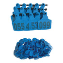 1-100 Cattle Number Ear Tags 7.5x10cm Set - XL Blue Cow Sheep Livestock Labels
