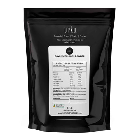 400g Collagen Powder - Bovine Hydrolysate Protein Peptide Supplement Unflavoured