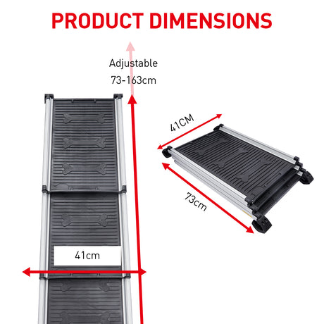 Furtastic Heavy-Duty Aluminium Telescopic Pet Ramp