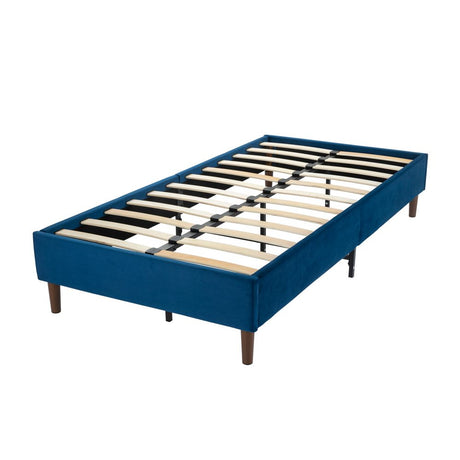 Velvet Blue Bed Frame – Queen