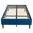 Velvet Blue Bed Frame - Single