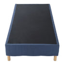 Metal Bed Frame Mattress Foundation Blue &