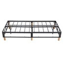 Metal Bed Frame Mattress Foundation Blue &