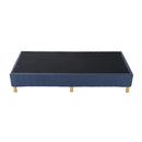 Metal Bed Frame Mattress Foundation Blue &