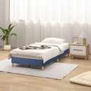 Metal Bed Frame Mattress Foundation Blue &
