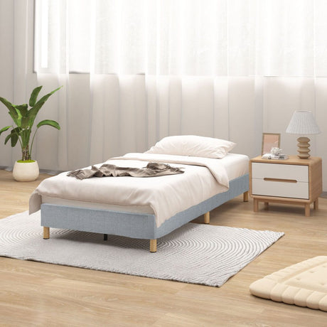 Metal Bedframe Mattress Foundation (Light Grey) – Single