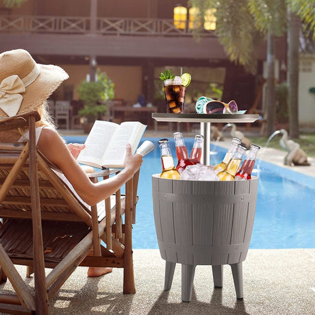 Cool Bar Cooler Table Taupe