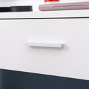 Fidel Vanity Set with Cushioned Stool and Lighted Mirror- White