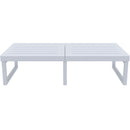 Mykonos Lounge Table XL - Silver Grey