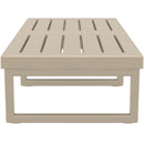 Mykonos Lounge Table XL - Silver Grey