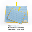 Banhamsisun M Blue Pet Dog Cooling Mat Non-Slip Travel Roll Up Cool Pad Bed Outdoor