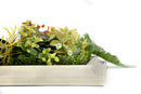 3D Green Artificial Plants Wall Panel Flower Wall With Frame Vertical Garden UV Resistant 33X33CM