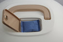Portable Hooded Cat Toilet Litter Box Tray House with Handle and Scoop Brown