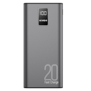 KIVEE PT23 20000mAh Power Bank with Digital Display Black