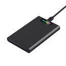 Simplecom SE239 Tool-free 2.5" SATA HDD SSD to USB-C Enclosure with RGB Lights USB 3.2 Gen 2